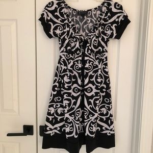 INC black and white dress